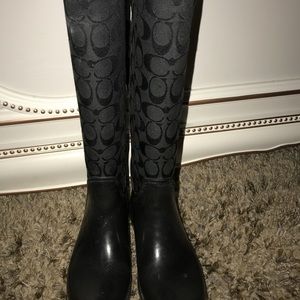 Coach rain boots